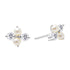 Sophia Pearl & Gem Silver Stud Earrings - Shop Cameo Ltd