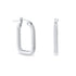 gwen silver hoop earrings