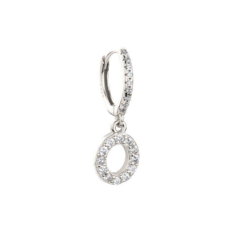 Silver Letter Hoop Earring - Shop Cameo Ltd