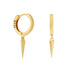 Taylor Gold Spike Hoop Earrings - Shop Cameo Ltd