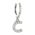 Silver Letter Hoop Earring - Shop Cameo Ltd