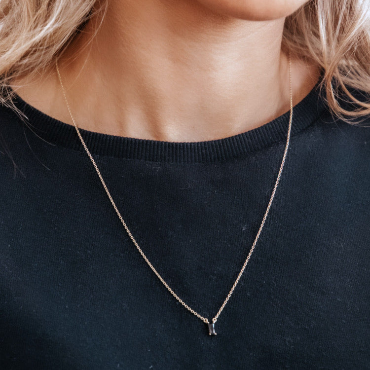 Jude Black & Gold Necklace - Shop Cameo Ltd