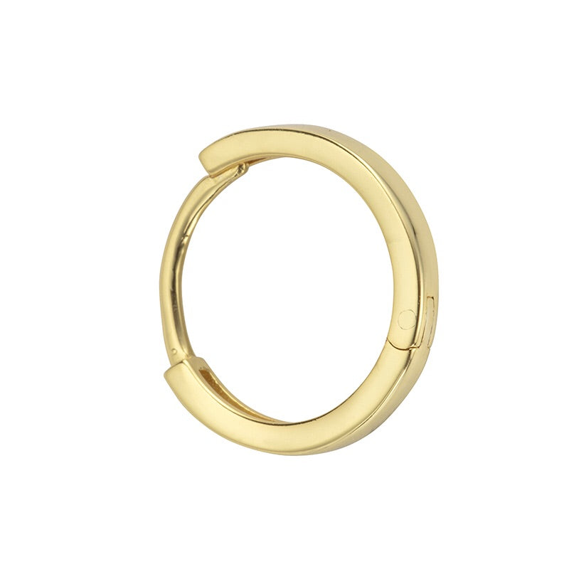 Miranda Plain Conch Hoop Gold - Shop Cameo Ltd