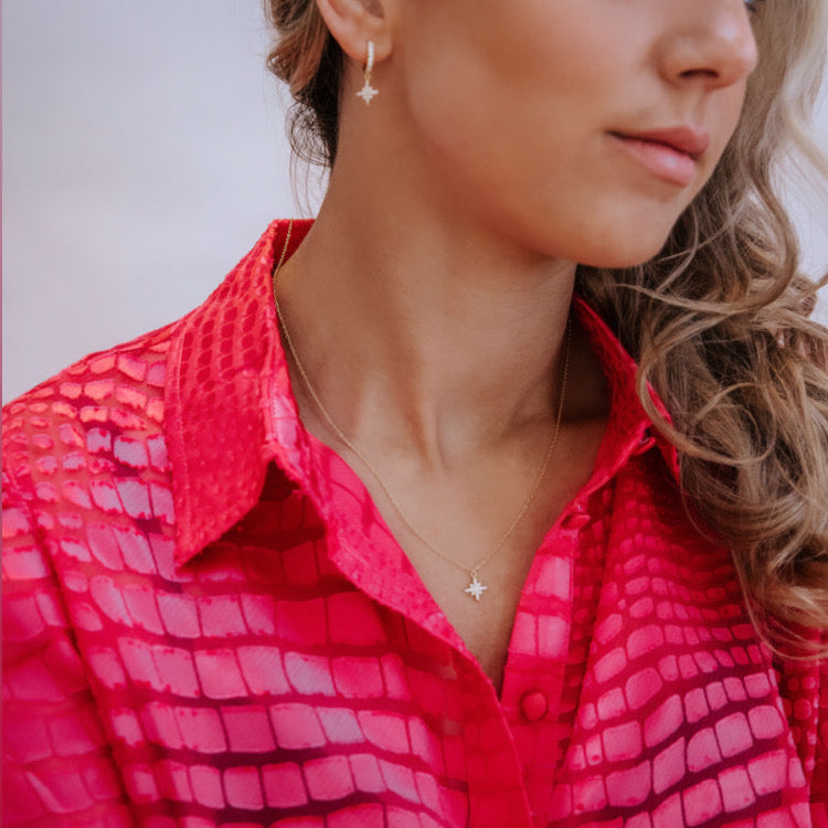 Marilyn Gold Stardrop Necklace - Shop Cameo Ltd