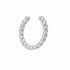 emma silver rope ear cuff