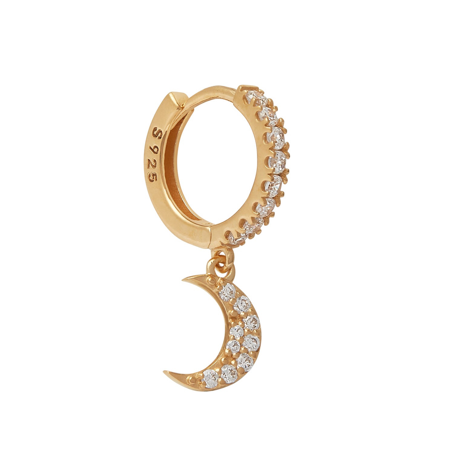 Stella Moon &amp; Star Gold Hoop Earrings - Shop Cameo Ltd