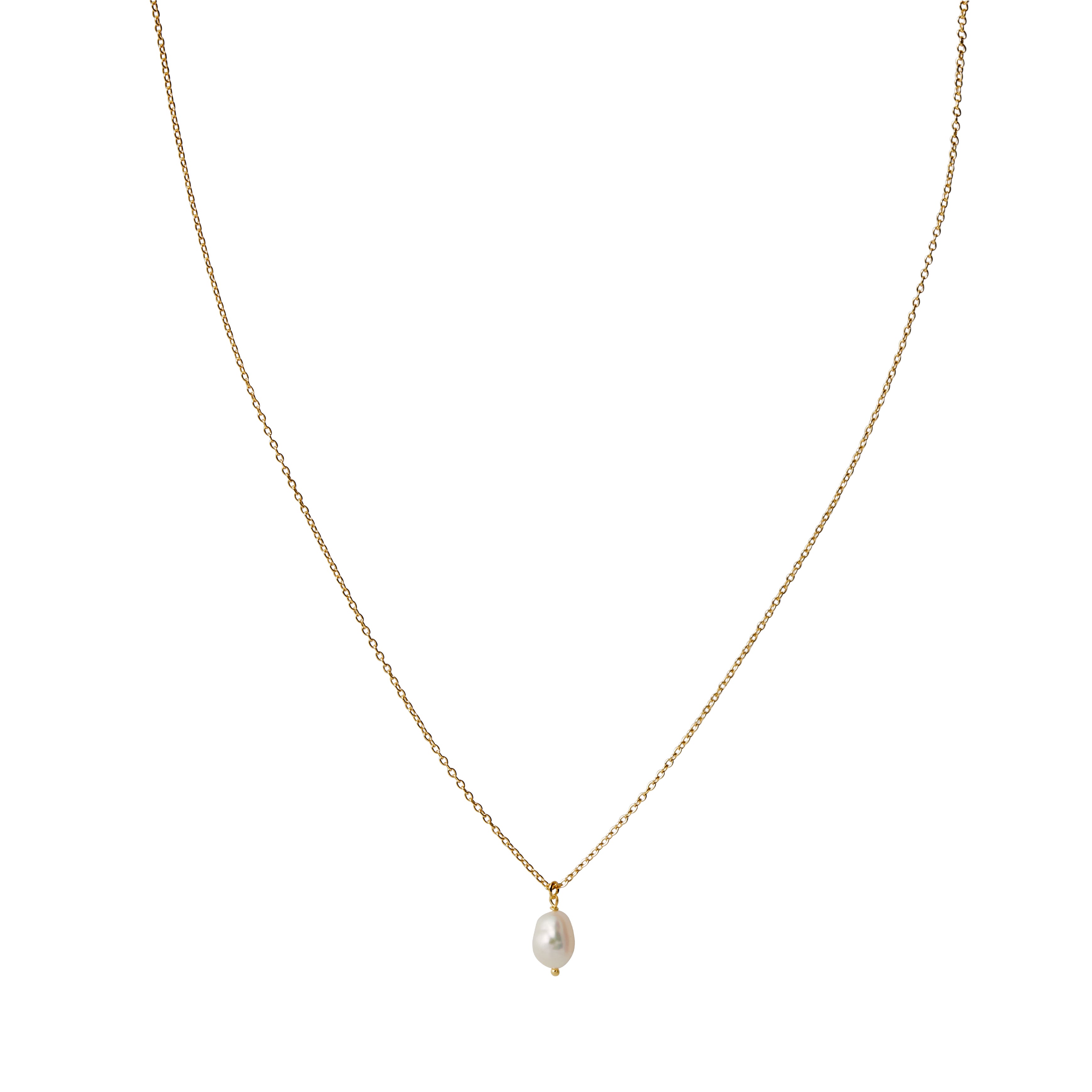 Pearl Drop Gold Necklace - Shop Cameo Ltd