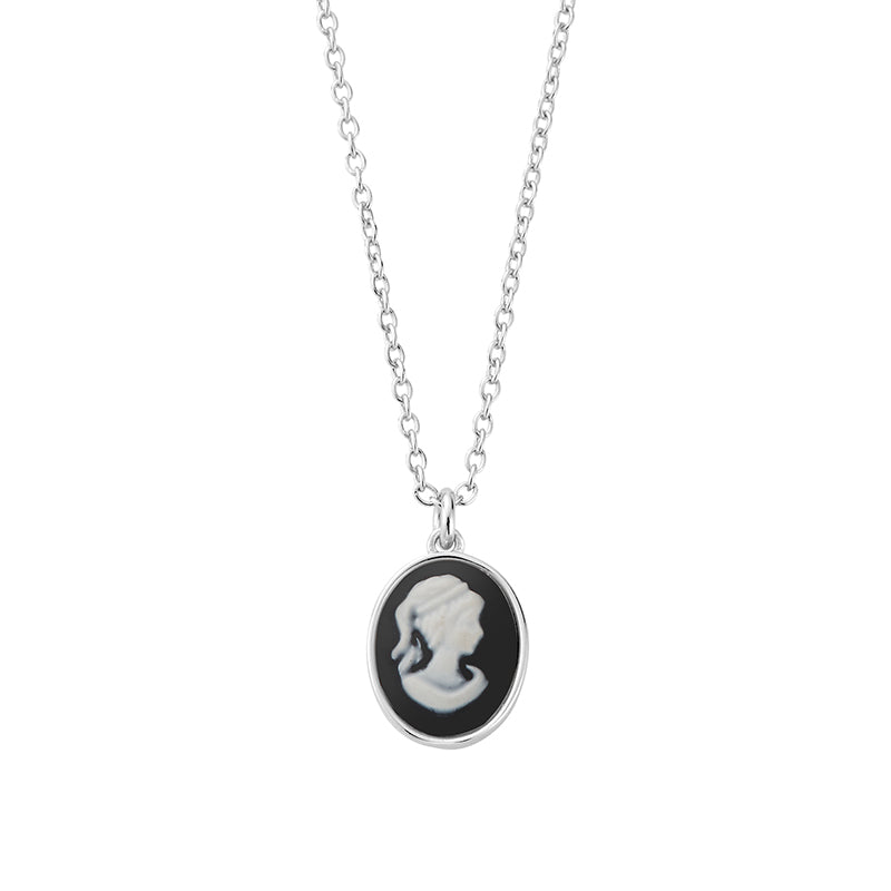 Penelope Silver Cameo Necklace - Shop Cameo Ltd