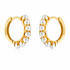 Pearl Gold Hoop Earrings - Cameo