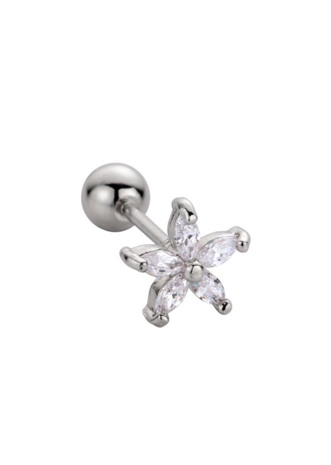 Silver Snowdrop Stud - Shop Cameo Ltd