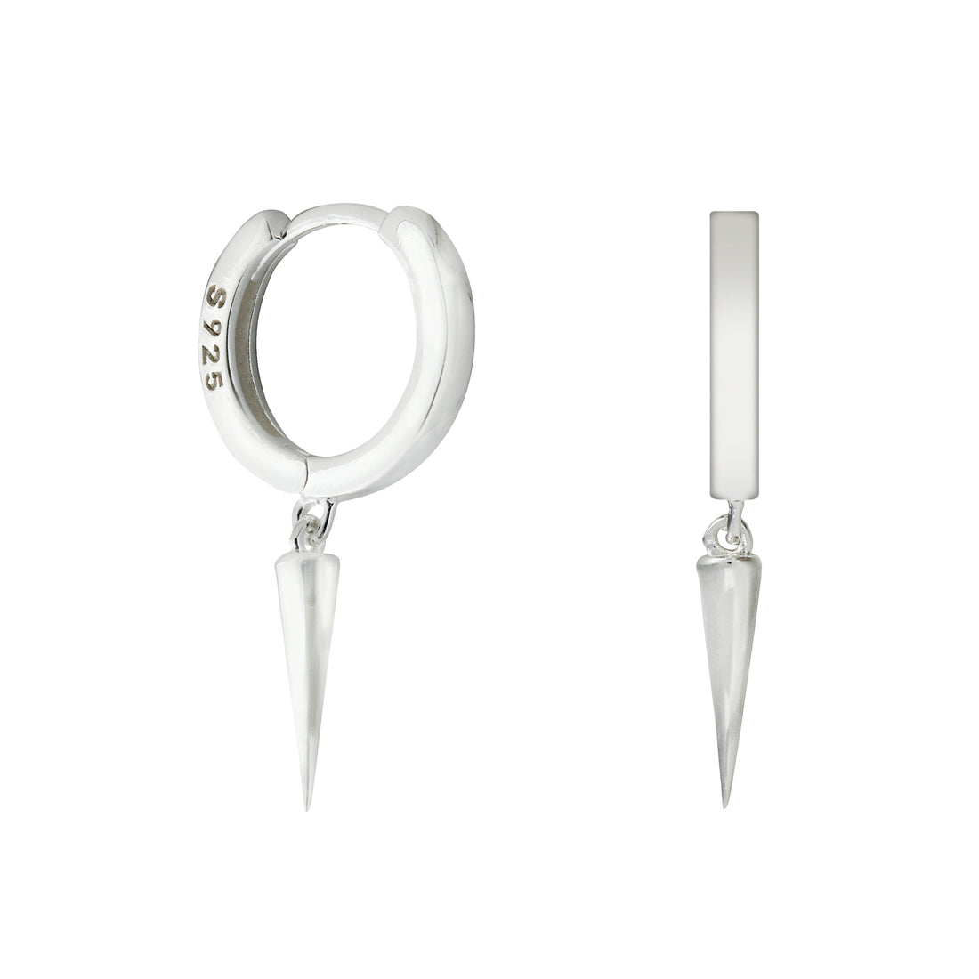 Taylor Silver Spike Hoop Earrings - Shop Cameo Ltd