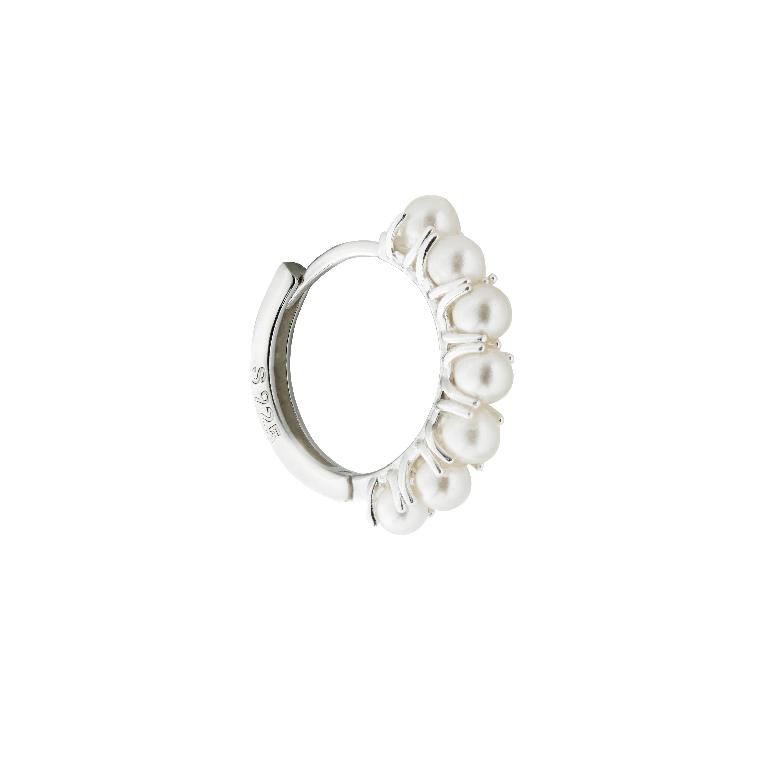 Charlie Pearl Conch Hoop Silver - Shop Cameo Ltd