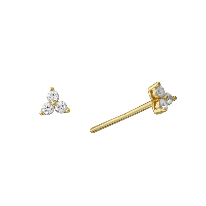 Tara Tiny Gem Studs Gold - Shop Cameo Ltd