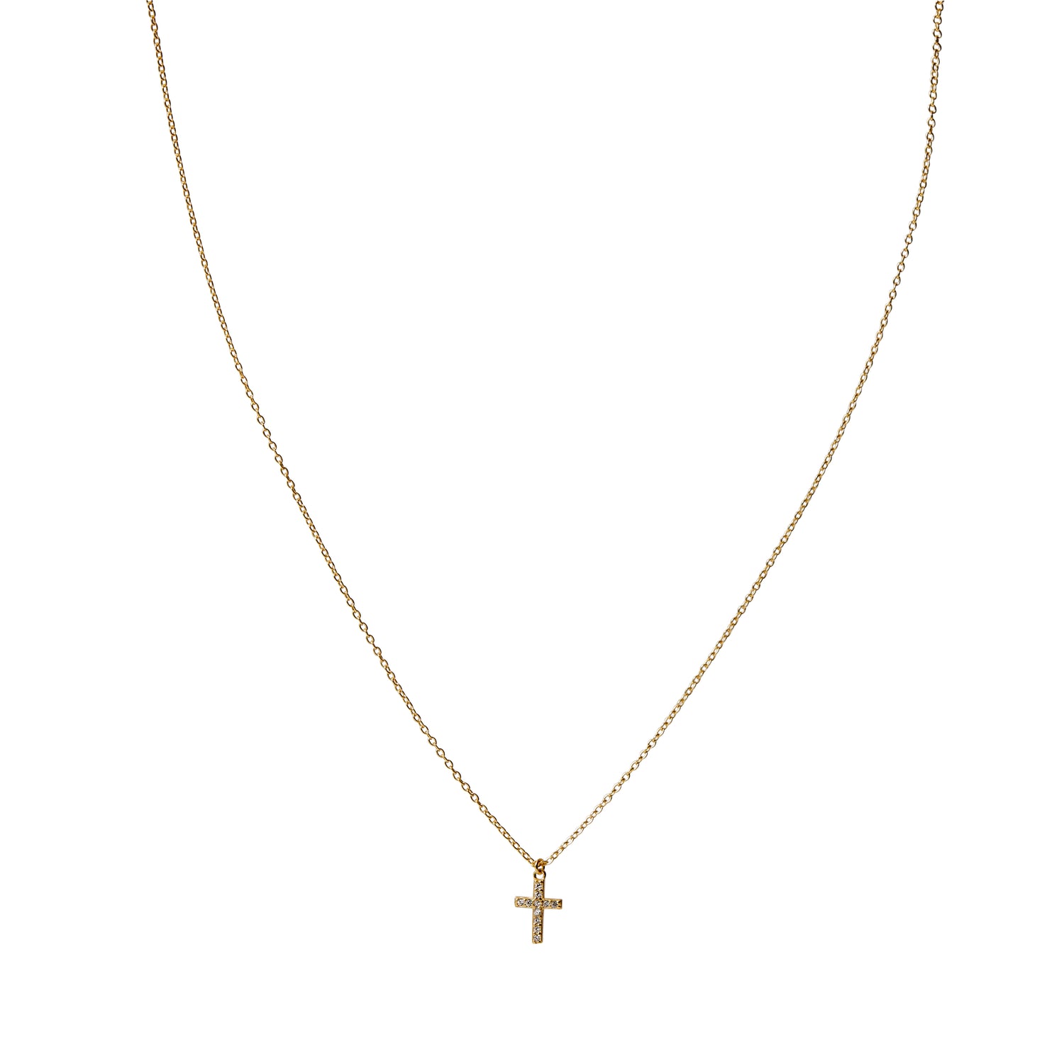 Sadie Cross Gold Necklace - Shop Cameo Ltd