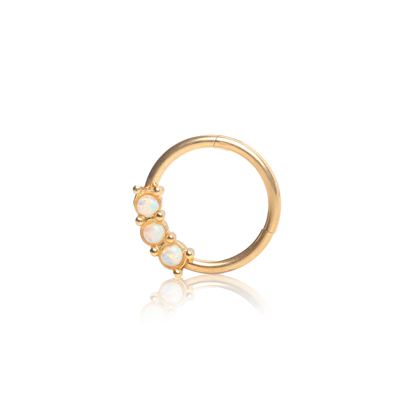 Gold Opal Segment Ring - Shop Cameo Ltd