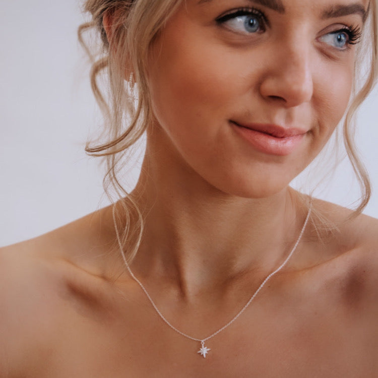Marilyn Silver Stardrop Necklace - Shop Cameo Ltd