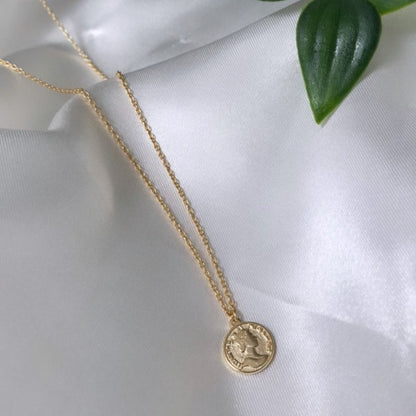 Keira Gold Coin Necklace
