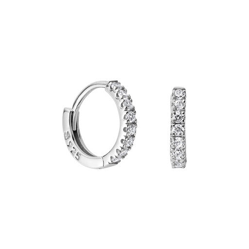 Margot Silver Gem Midi Huggies - Shop Cameo Ltd
