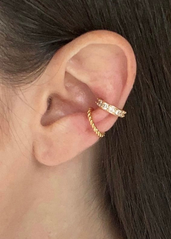 Emma Gold Rope Ear Cuff - Shop Cameo Ltd