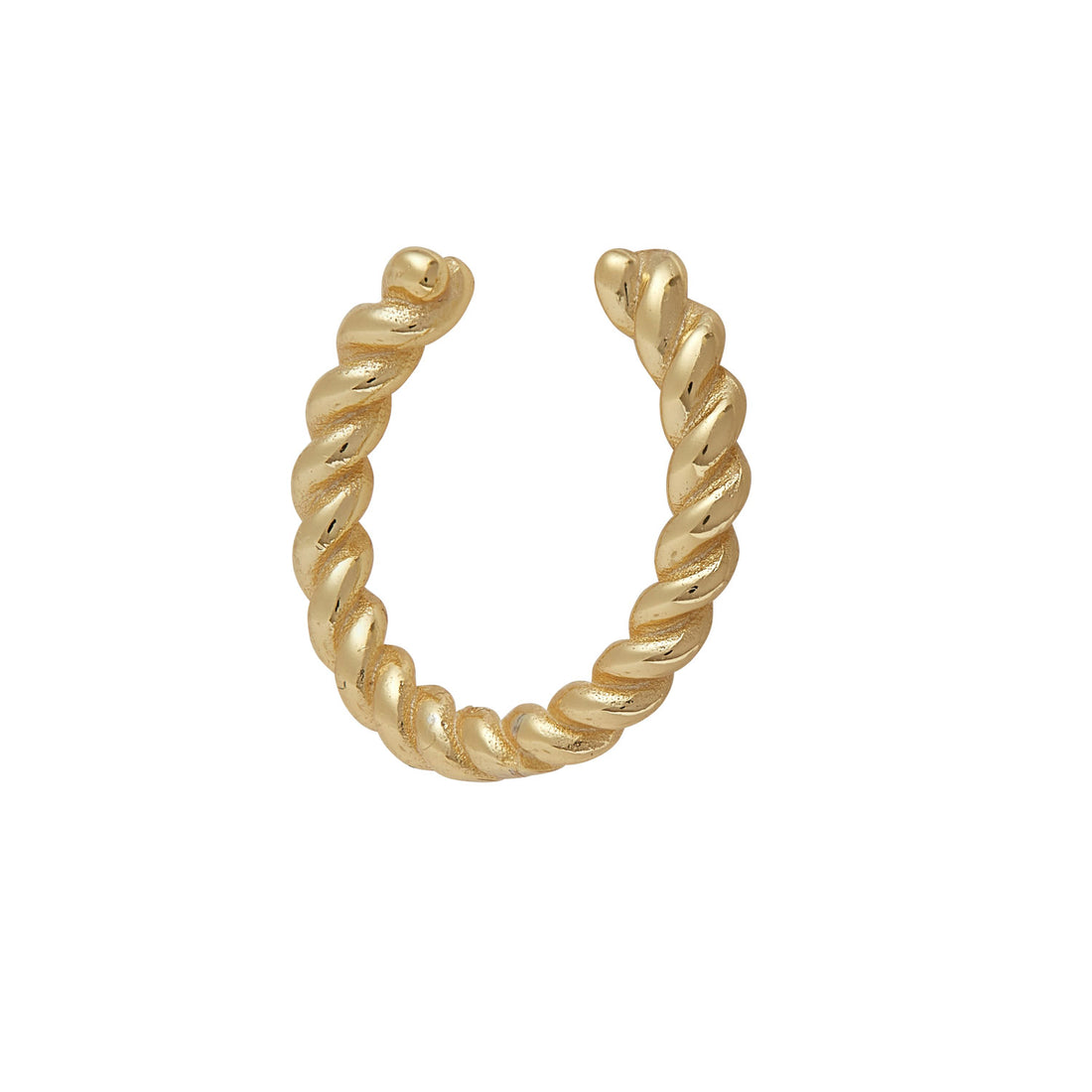 emma gold rope ear cuff