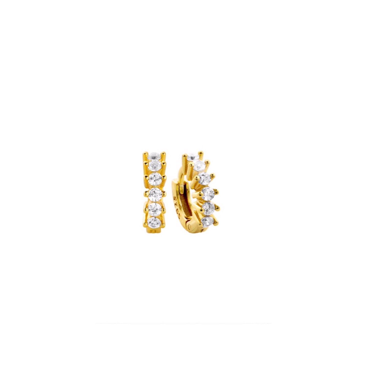 Minnie Huggie Gold Earrings - Shop Cameo Ltd