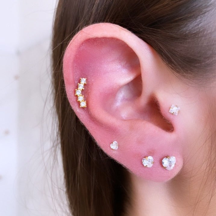 Gold Gem Labret - Shop Cameo Ltd