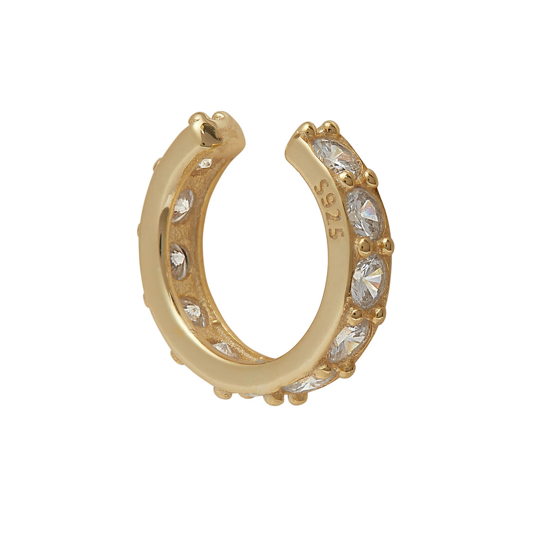 amy gold gem ear cuff