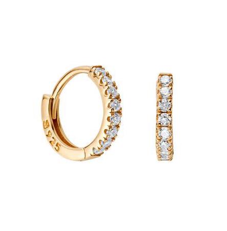 Donatella Gold Huggie Earrings - Shop Cameo Ltd