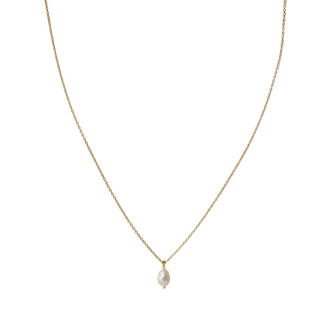 Pearl Drop Gold Necklace - Shop Cameo Ltd